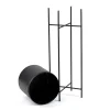 Kwietnik na kwiaty osłonka 75 cm czarny LOFT * HowHomely