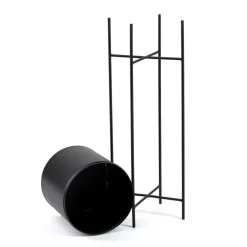 Kwietnik na kwiaty osłonka 75 cm czarny LOFT * HowHomely