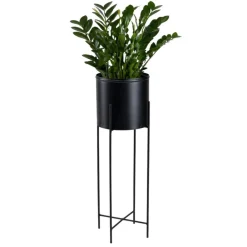 Kwietnik na kwiaty osłonka 75 cm czarny LOFT * HowHomely