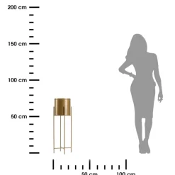 Kwietnik na kwiaty osłonka 75 cm złotym GLAMOUR * HowHomely Online