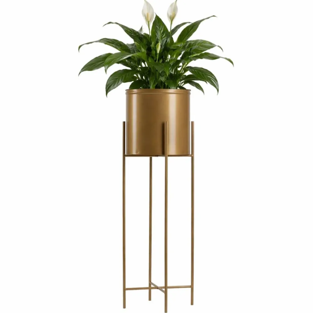 Kwietnik na kwiaty osłonka 75 cm złotym GLAMOUR * HowHomely Online