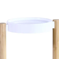 Kwietnik na trzy donice beżowo biały 70 cm * Kesper Discount