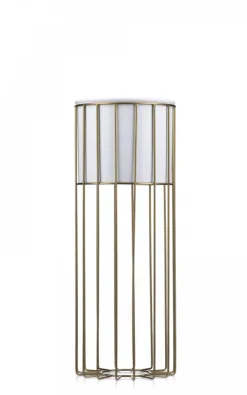 Kwietnik nowoczesny 55 cm złoto biały GLAM * HowHomely Clearance