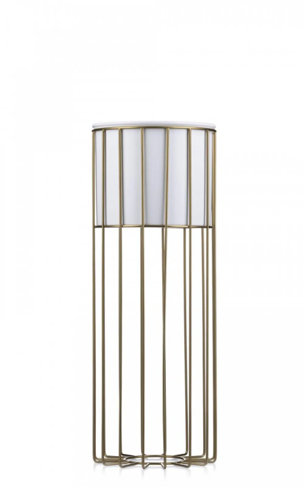 Kwietnik nowoczesny 55 cm złoto biały GLAM * HowHomely Clearance