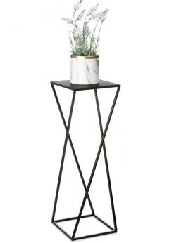 Kwietnik nowoczesny czarny stojący 70 cm LOFT * HowHomely Discount