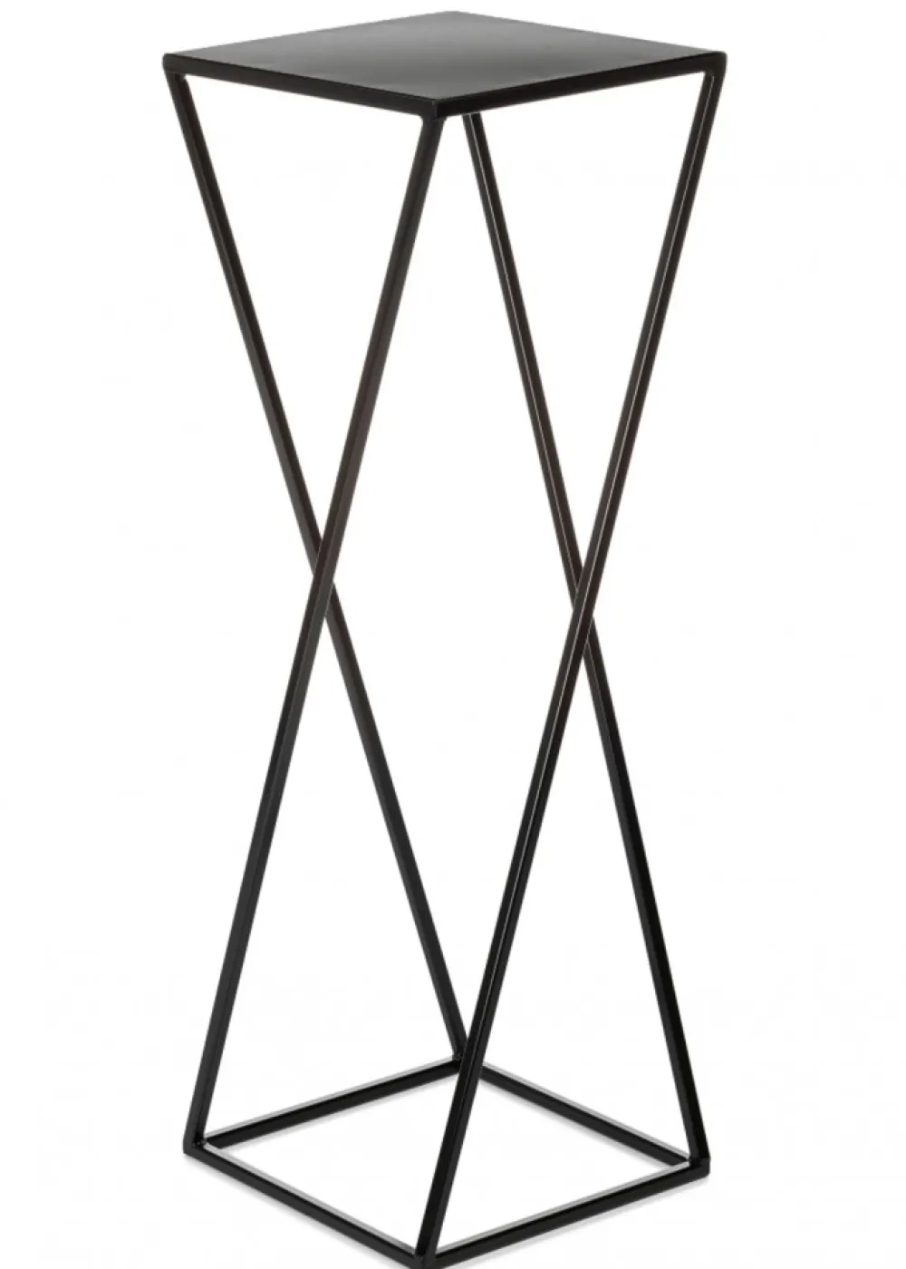 Kwietnik nowoczesny czarny stojący 70 cm LOFT * HowHomely Discount