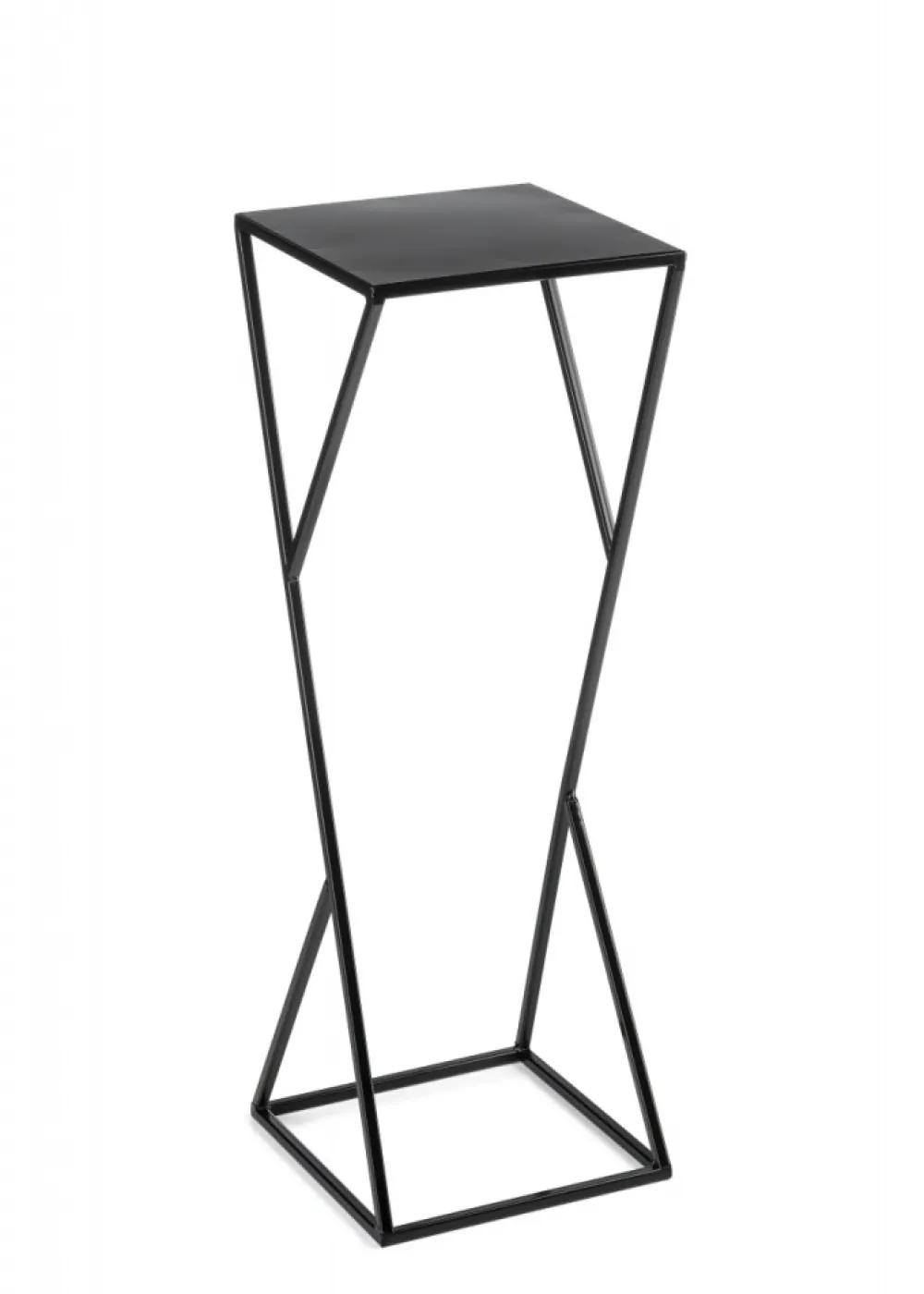 Kwietnik nowoczesny LOFT czarny 70 cm metalowy * HowHomely Online