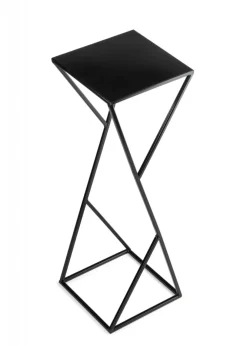 Kwietnik nowoczesny LOFT czarny 70 cm metalowy * HowHomely Online