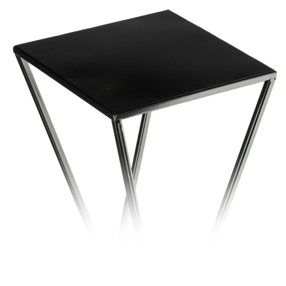 Kwietnik nowoczesny LOFT czarny 70 cm metalowy * HowHomely Online