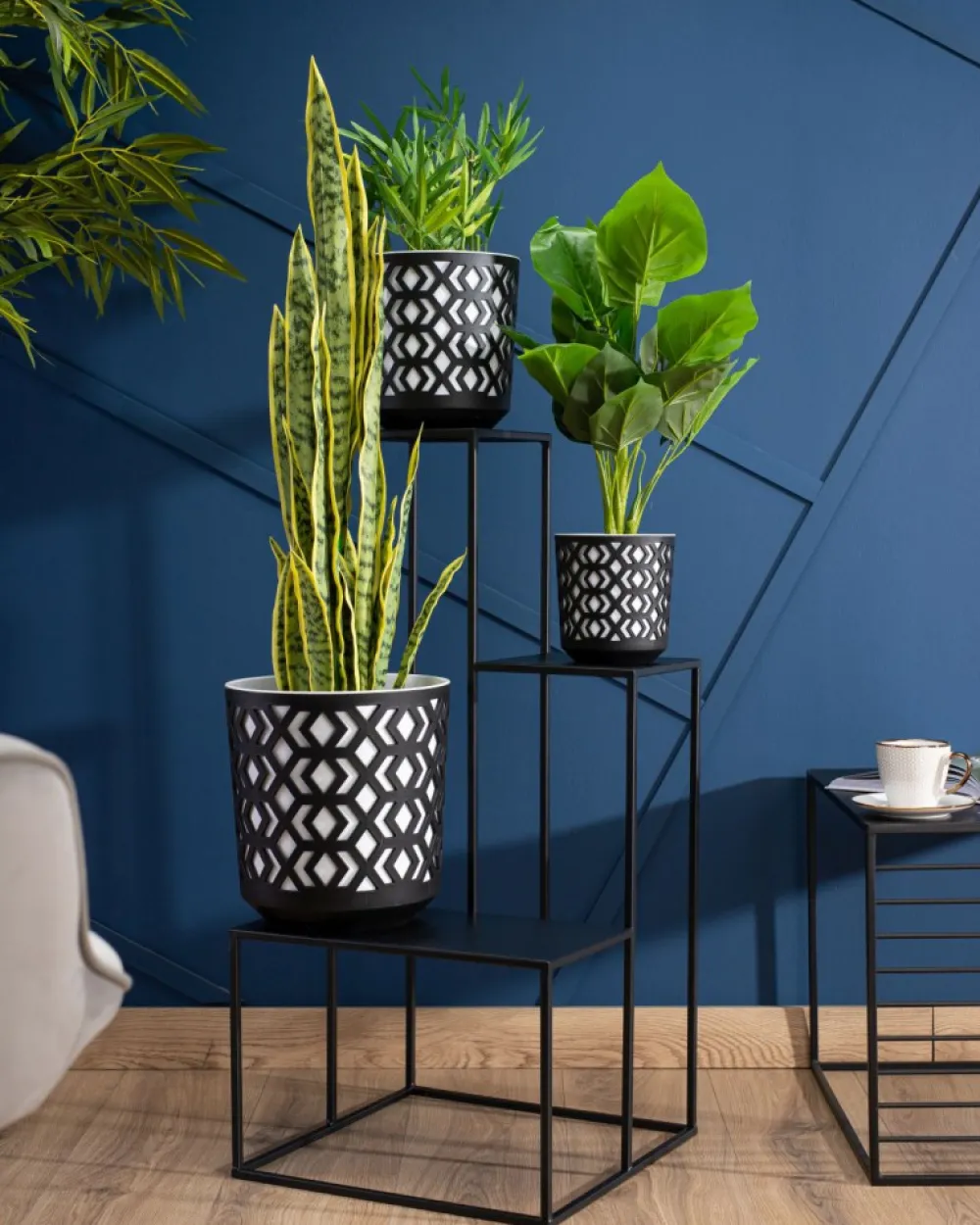 Kwietnik nowoczesny stojak 85 cm LOFT * HowHomely