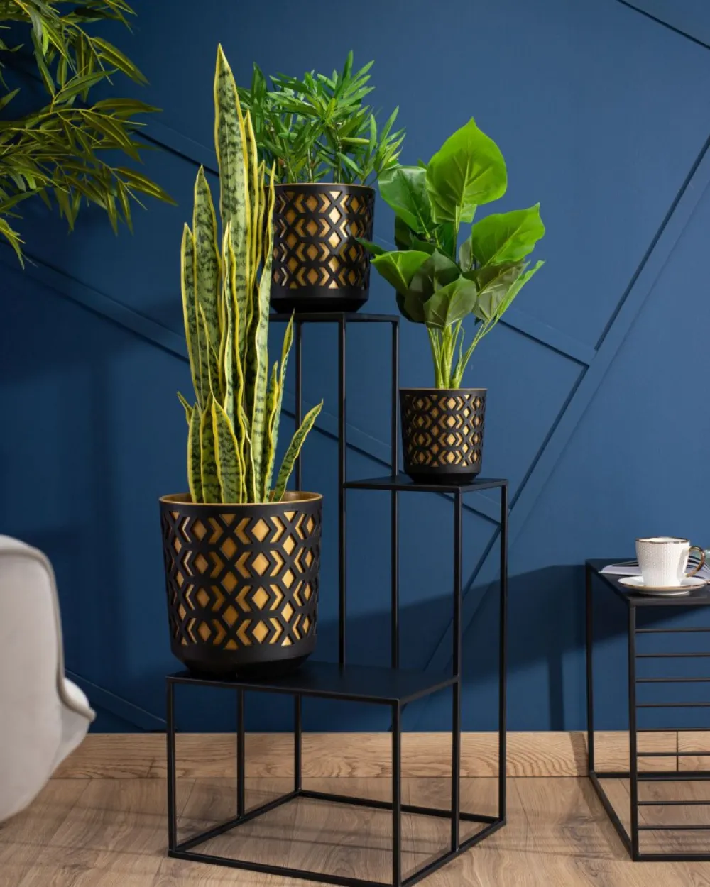 Kwietnik nowoczesny stojak 85 cm LOFT * HowHomely