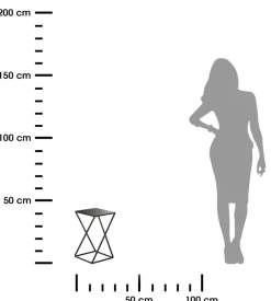 Kwietnik nowoczesny stojak na kwiaty 40 cm czarny * HowHomely Best