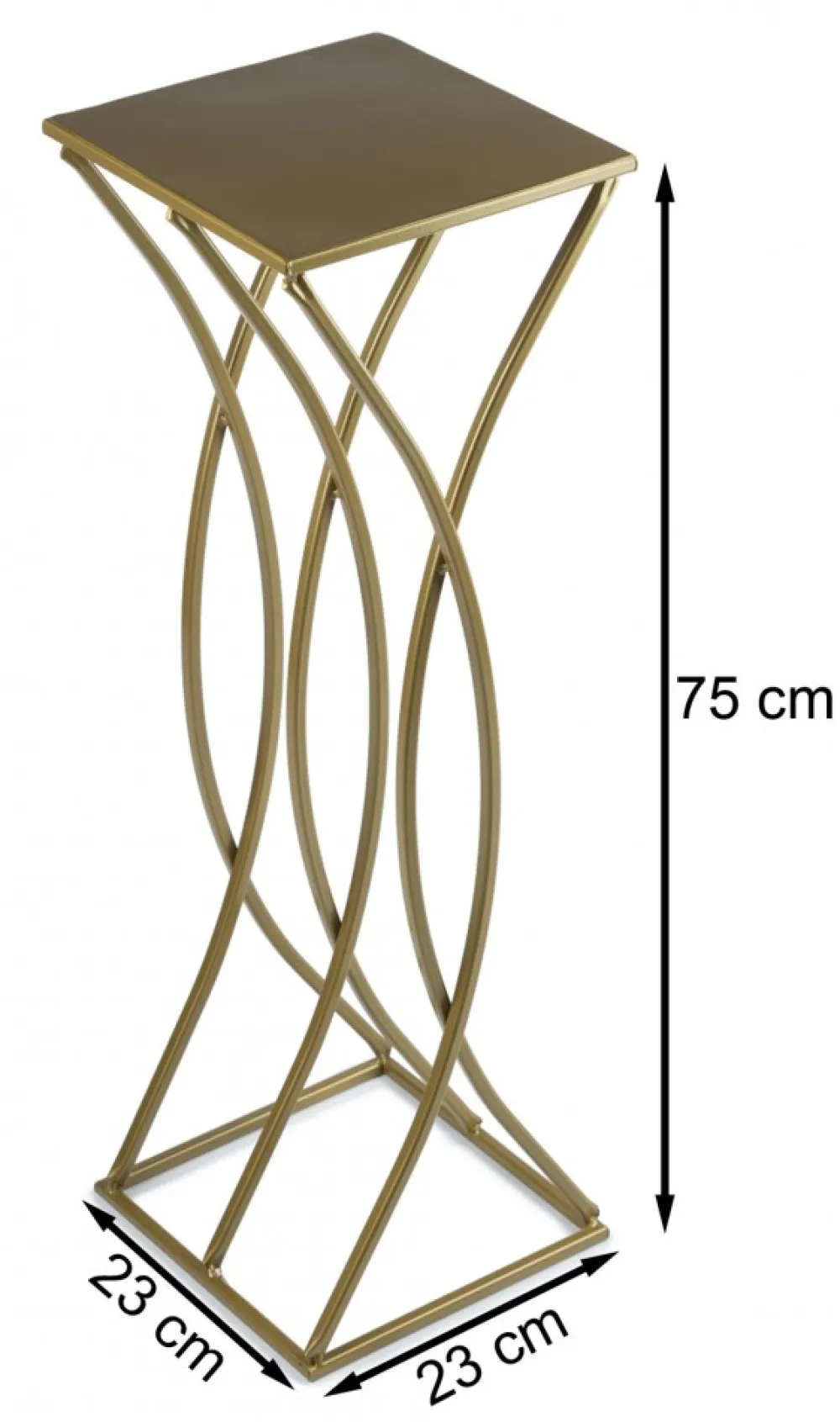 Kwietnik nowoczesny stojak złoty 75 cm GLAM * HowHomely Hot