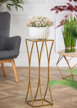 Kwietnik nowoczesny stojak złoty 75 cm GLAM * HowHomely Hot