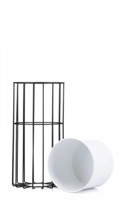 Kwietnik nowoczesny z osłonką 42 cm LOFT metalowy * HowHomely Hot