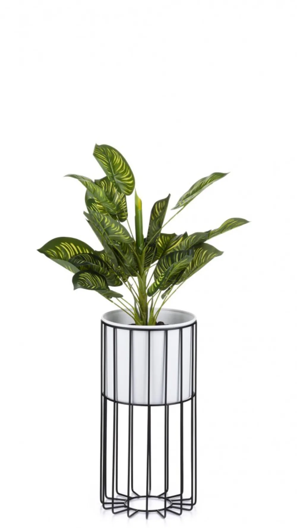 Kwietnik nowoczesny z osłonką 42 cm LOFT metalowy * HowHomely Hot