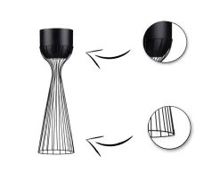 Kwietnik nowoczesny z osłonką 68 cm LOFT * HowHomely Online