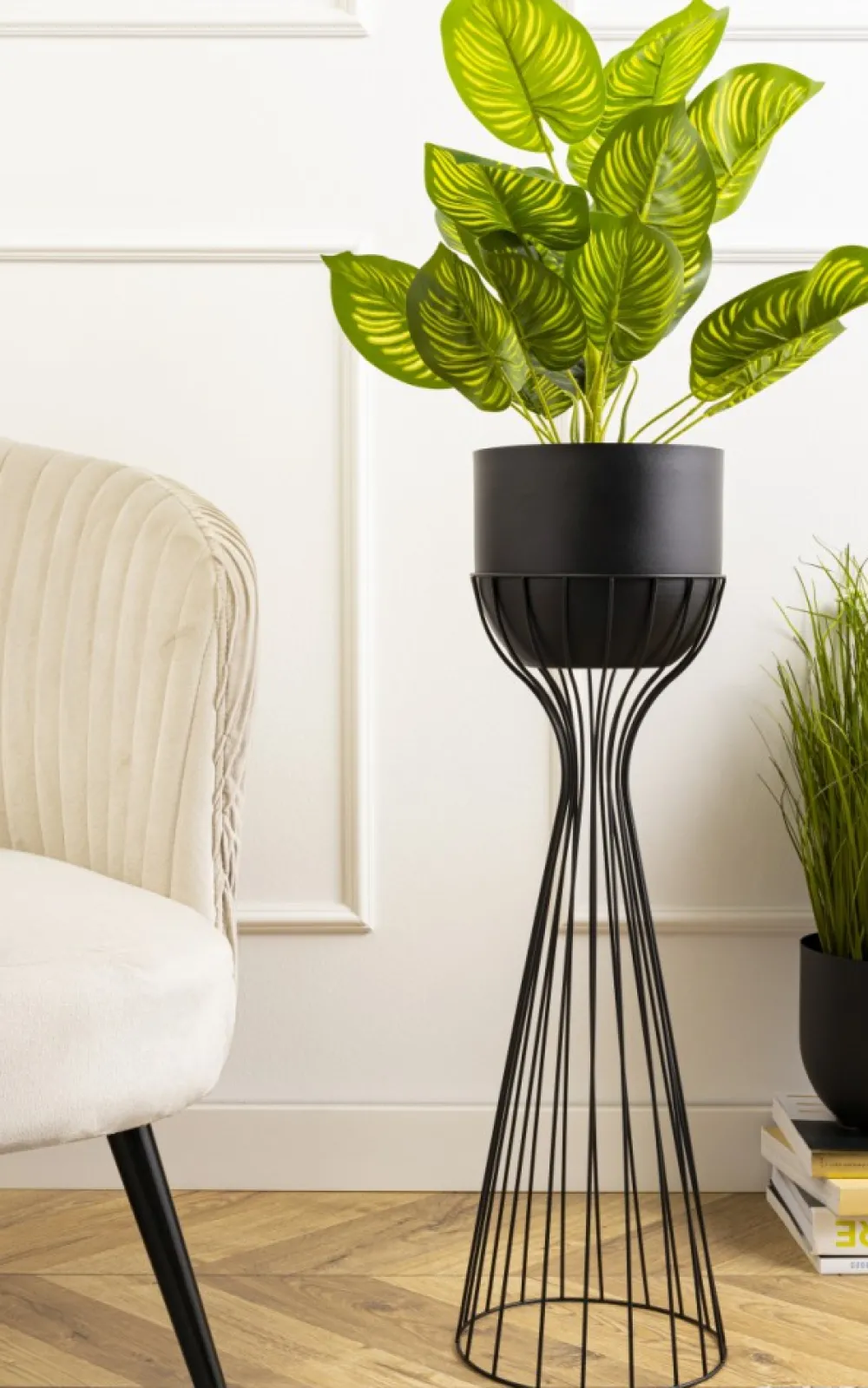Kwietnik nowoczesny z osłonką 68 cm LOFT * HowHomely Online
