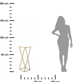 Kwietnik nowoczesny złoty stojący 70 cm * HowHomely Clearance