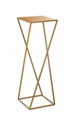 Kwietnik nowoczesny złoty stojący 70 cm * HowHomely Clearance