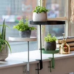 Kwietnik parapetowy z zaciskiem czarny S * Esschert Design Outlet