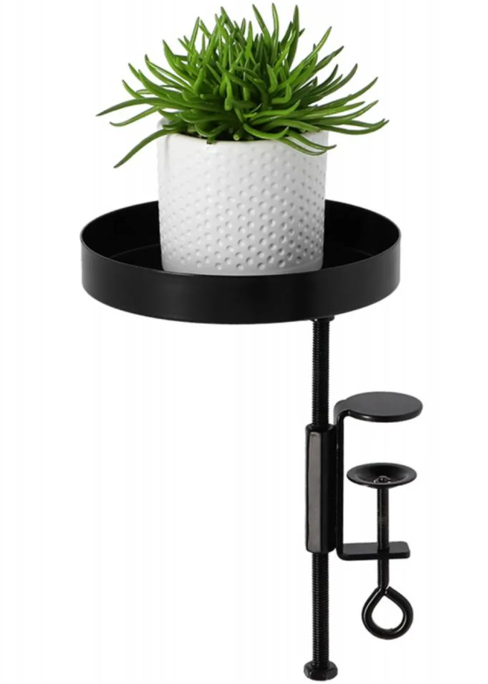 Kwietnik parapetowy z zaciskiem czarny S * Esschert Design Outlet