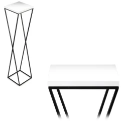 Kwietnik stojak LOFT 100 cm z blatem MDF * HowHomely Sale