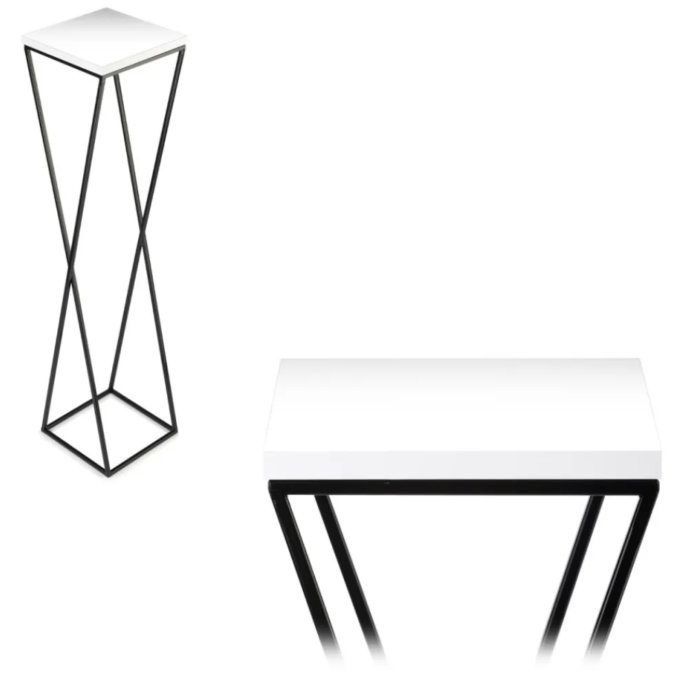 Kwietnik stojak LOFT 100 cm z blatem MDF * HowHomely Sale