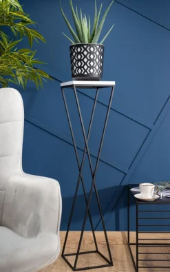 Kwietnik stojak LOFT 100 cm z blatem MDF * HowHomely Sale