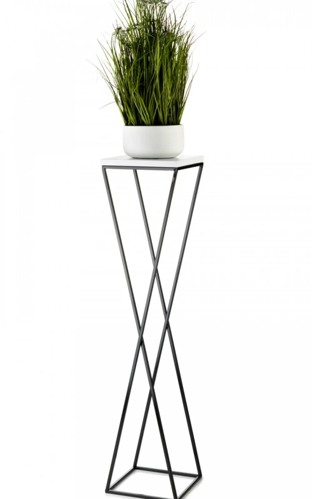 Kwietnik stojak LOFT 100 cm z blatem MDF * HowHomely Sale
