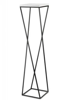 Kwietnik stojak na kwiaty 100 cm LOFT czarno biały * HowHomely Outlet