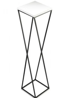 Kwietnik stojak na kwiaty 100 cm LOFT czarno biały * HowHomely Outlet
