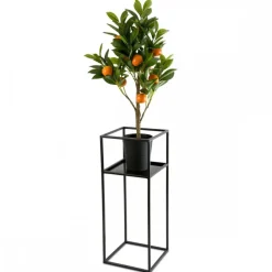 Kwietnik stojak na kwiaty z półką 60 cm LOFT * HowHomely