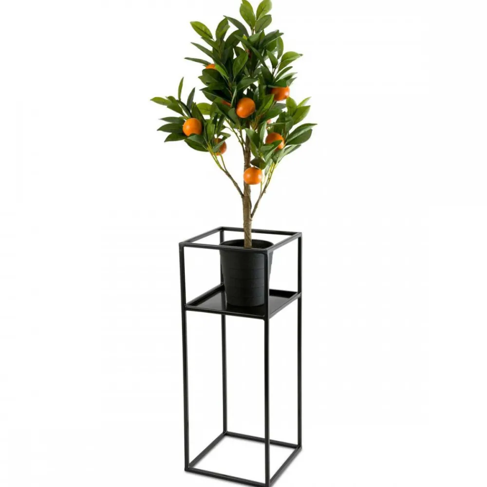 Kwietnik stojak na kwiaty z półką 60 cm LOFT * HowHomely
