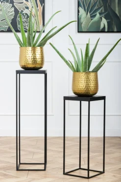 Kwietnik stojący 60 cm BasicLoft czarny * HowHomely Online