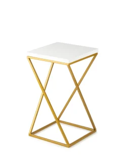 Kwietnik stojący 40 cm blat biały GLAMOUR * HowHomely Outlet