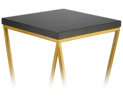 Kwietnik stojący 40 cm blat czarno złoty LOFT * HowHomely Clearance
