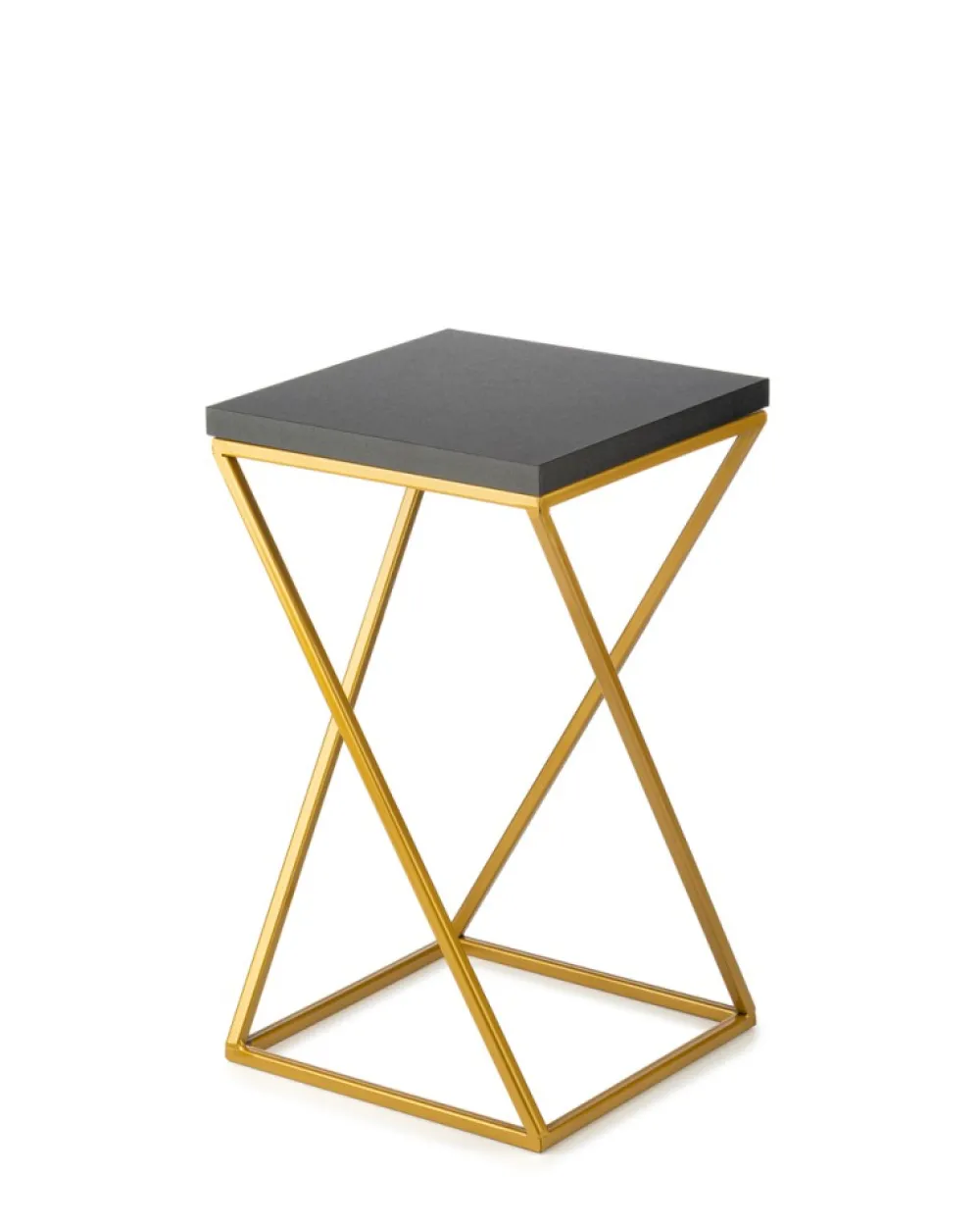 Kwietnik stojący 40 cm blat czarno złoty LOFT * HowHomely Clearance