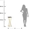 Kwietnik stojący 70 cm blat czarny LOFT metalowy * HowHomely Discount