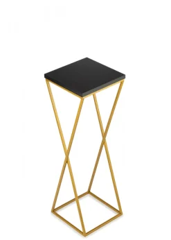 Kwietnik stojący 70 cm blat czarny LOFT metalowy * HowHomely Discount