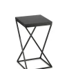 Kwietnik stojący 40 cm blat MDF czarny LOFT * HowHomely New