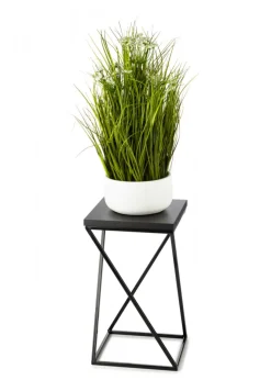 Kwietnik stojący 40 cm blat MDF czarny LOFT * HowHomely New