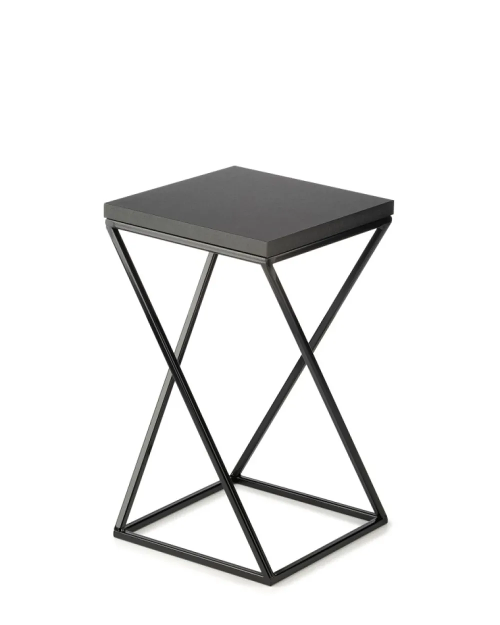 Kwietnik stojący 40 cm blat MDF czarny LOFT * HowHomely New