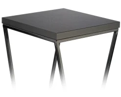 Kwietnik stojący 40 cm blat MDF czarny LOFT * HowHomely New