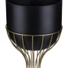 Kwietnik stojący 46 cm złoto czarny metal LOFT * HowHomely