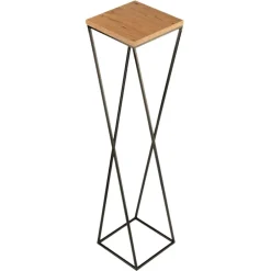 Kwietnik stojący metal 100 cm LOFT Lancelot MDF * HowHomely