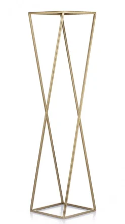 Kwietnik stojący na kwiaty 100 cm złoty GLAM * HowHomely