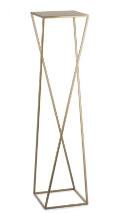 Kwietnik stojący na kwiaty 100 cm złoty GLAM * HowHomely