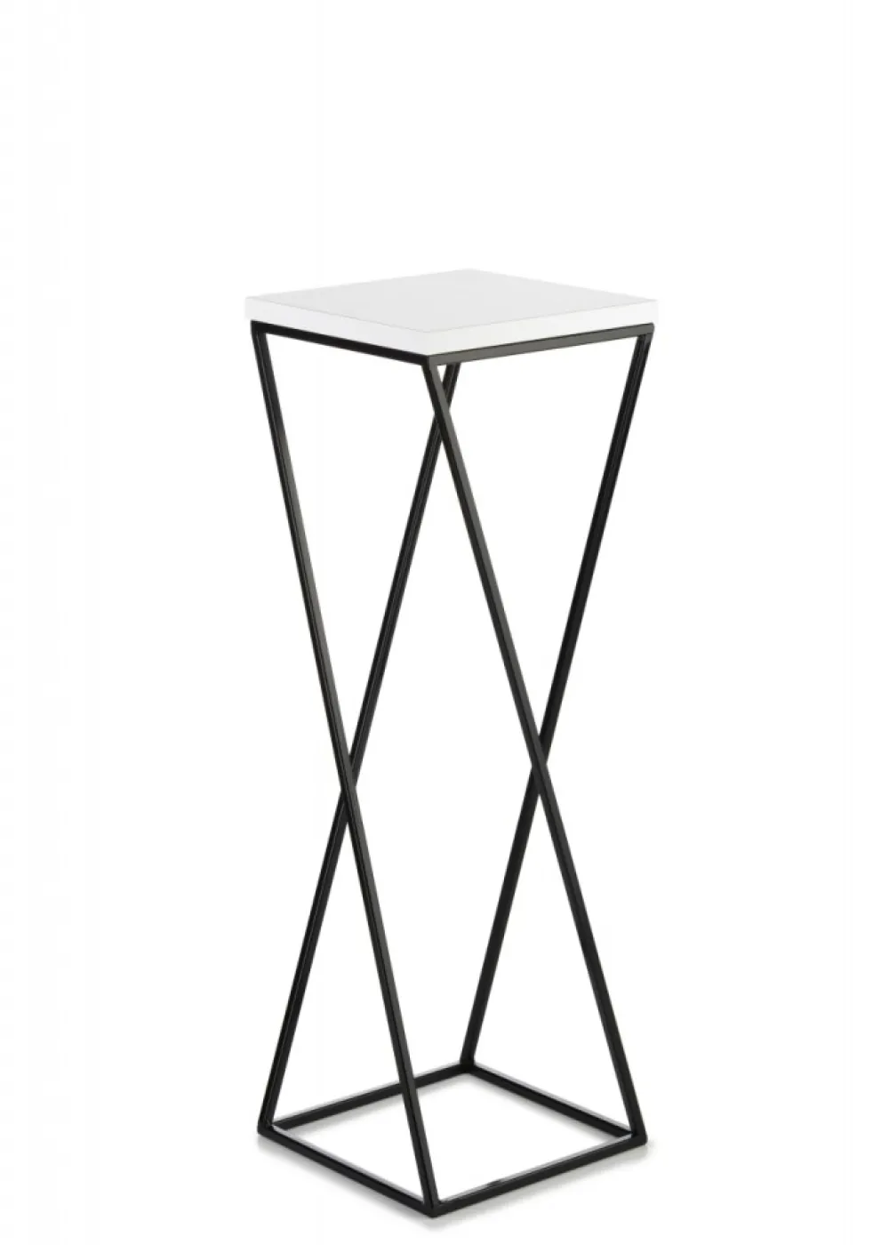Kwietnik stojący na kwiaty LOFT 70 cm z blat biały * HowHomely Hot