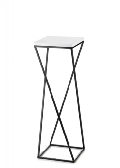 Kwietnik stojący na kwiaty LOFT 70 cm z blat biały * HowHomely Hot